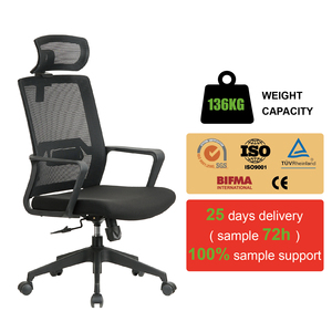 Sillas de Oficina Ergonómicas Giratorias de Malla Clásicas de Respaldo Alto para Personal al por Mayor - Product Image 1