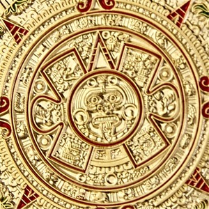 Pièces de collection modernes en relief maya, commémoratives, artisanat en relief tridimensionnel, découpe, gaufrage, alliage - Product Image 2