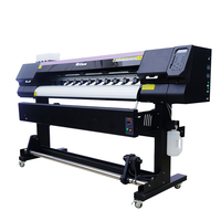 Imprimante Éco-Solvant à Tête Unique, Traceur Photo à Jet d'Encre pour Enseignes, Machine d'Impression pour Papier Peint et Toile 1.3m 1.6m 1.8m