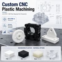 Pièces en plastique usinées CNC sur mesure, POM, nylon, PEEK, acrylique, prototype rapide, petite série, fraisage de précision, tournage, service d'usine