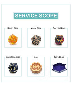 Pour Udixi Logo personnalisé Tube de dés en plastique transparent pour jeux de société RPG et donjons et dragons - Product Image 5