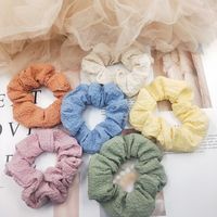 Penjualan Pabrik Puyun Kain Bubble Circle Gaya Pastoral Ikat Rambut Elastisitas Tinggi Aksesoris Rambut Elastis Scrunchies untuk Wanita