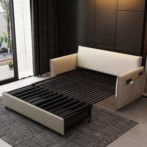 Sofá cama plegable de <span class=keywords><strong>tela</strong></span> de lujo, moderno, diseño sencillo - Product Image 4