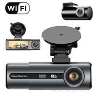 Caméras de voiture 3CH Enregistrement 2.5K + 1080P+1080P DVR avec WIFI