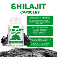 Supplément d'extrait de Shilajit de l'Himalaya personnalisé de qualité supérieure pour le soutien au vieillissement et la santé générale Capsules de Shilajit Force de 2000mg