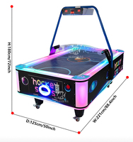 Machine de jeu d'arcade de hockey pour enfants et adultes Machine de jeu à billets à pièces Table de hockey sur air en bois