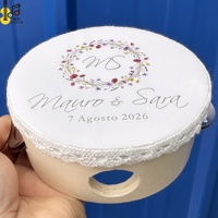 European Musical Percussion Musical Instrument Wedding Party 4 Inch Mini Tambourine Dance Party Favor Hand Drum Price