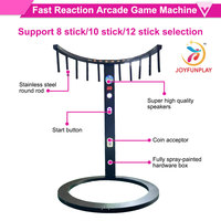 JOYFUNPLAY Machine de jeu de réaction rapide à monnayeur, jeu d'arcade de capture de bâtonnets, réflexes rapides pour parc d'attractions intérieur