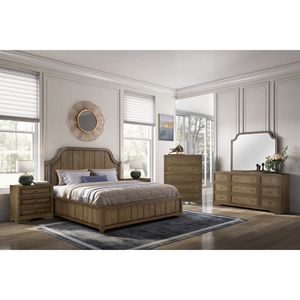 3 <b>Drawer</b> Nightstand Almond Wood Finish <b>Storage</b> <b>Drawers</b> Bedroom Furniture - Product Image 4