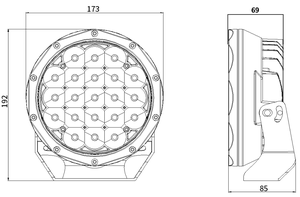 Vente en gros haute puissance 84W e-mark hors route led <span class=keywords><strong>spot</strong></span> de conduite avec couvercle 4WD camion rond pick-up 7 ''pouces voiture projecteurs à led - Product Image 6