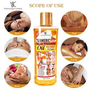7-Tage-Kurkuma ätherisches Öl Körper <span class=keywords><strong>massage</strong></span> öl 200ml Heizung Ingwer Kräuter Zutaten Kurkuma Körper ätherisches Öl - Product Image 2