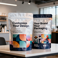 Sachet refermable personnalisé imprimé numériquement, petit MOQ, emballage souple en plastique pour aliments et snacks