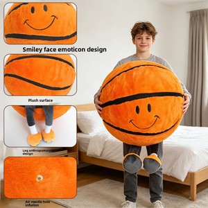 Pallone da basket gonfiabile in peluche, silenzioso, antistress, per giocattoli, compleanno, unisex, da interno, per <span class=keywords><strong>bambini</strong></span> - Product Image 4