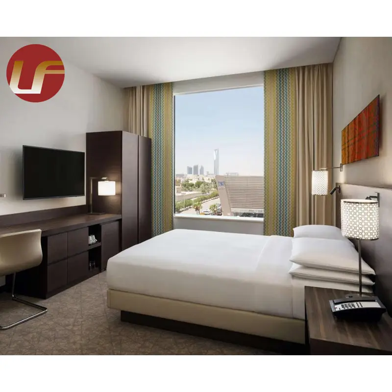 OEM ODM ореховая цветная деревянная мебель для спальни В курортном стиле, для отеля, отеля, квартиры, дома