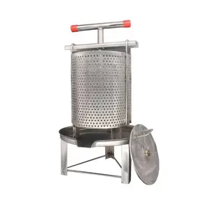 wax machine High quality stainless steel manual bee honey wax presser 6 frame manual honey extractor
