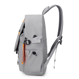 Men's <b>Backpack</b> Large Capacity Multi-Functional <b>Waterproof</b> Travel Business Commuter Bag With Detachable Strap Gray And Black - Product Image 4