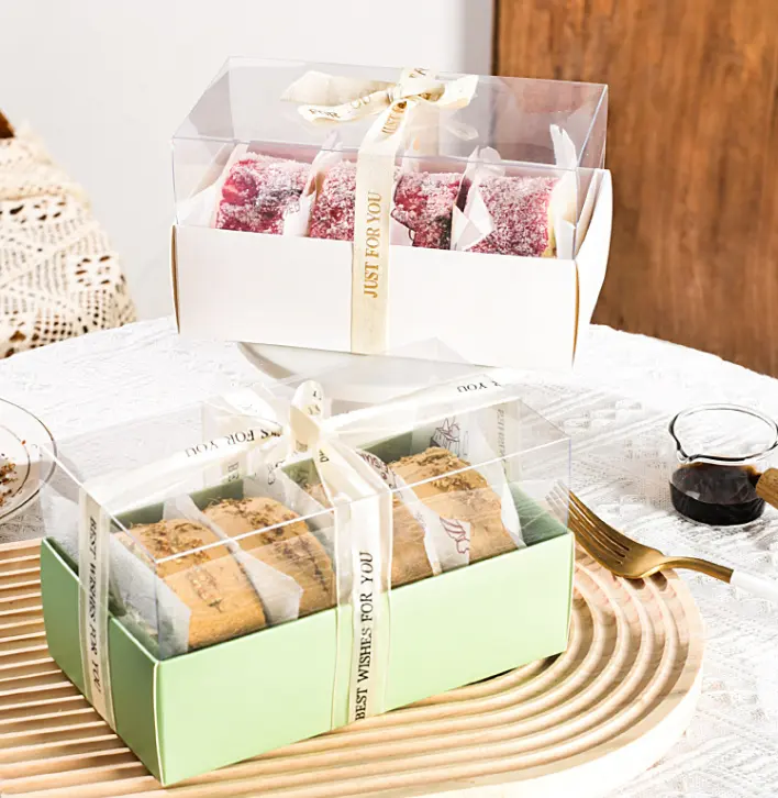 Wholesale Custom Printed Large Bakery Corrugated Cake Box Bakery Gift Boxes With Hands