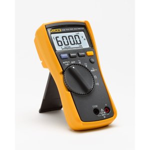 Multimètre True RMS 114, mesure de tension et de courant AC/DC 600V, outil d'électricien, alimentation alcaline, indicateur de batterie faible - Product Image 3