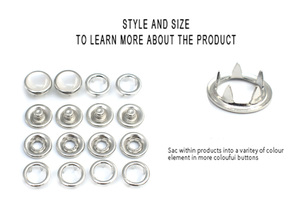 Bán Buôn 9.5Mm Kim Loại Rỗng <span class=keywords><strong>Prong</strong></span> <span class=keywords><strong>Snap</strong></span> Nút Ngọc Trai <span class=keywords><strong>Snap</strong></span> Nút Cho Quần Áo - Product Image 2