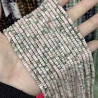 Perles en pierre naturelle 2x4mm facettées en rondelles, vente en gros, perles en pierre facettées en forme de soucoupe