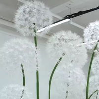 L58 Fleurs de pissenlit artificielles géantes, écologiques, faites à la main, décoratives, élégantes, personnalisables en couleur et en taille, pour mariage et événements