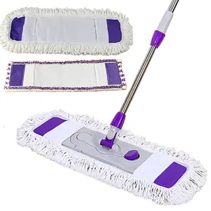 Tampon de vadrouille plat en microfibre pour bowling en coton humide nettoyage rapide de sol personnalisé en gros