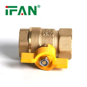 IFAN Giả Mạo Brass Bóng Van Pn25 Áp Lực 1/2 3/4 1 Inch Nữ Chủ Đề Brass Gas Van