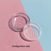 Poudre compacte ronde boîte vide 5g marque privée boîte de poudre de maquillage Portable petit échantillon boîte de poudre emballage cosmétique