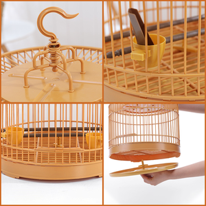 <span class=keywords><strong>Cage</strong></span> à oiseaux suspendue au Design actif, Fixation d'alimentation, <span class=keywords><strong>Cage</strong></span> à oiseaux en plastique, Pigeons, perroquets, nichoir - Product Image 3