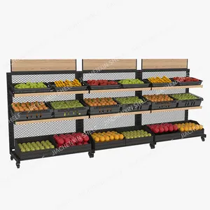Estante para supermercado, estantería de verduras con ruedas, firme, gran oferta, directa de fábrica - Product Image 3