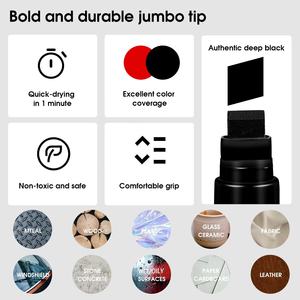 Stylo acrylique sept couleurs 15 mm pour publicité, promotion, marquage de vitres de voiture, craie, petit stylo anti-poussière pour graffitis de <span class=keywords><strong>taverne</strong></span> - Product Image 4