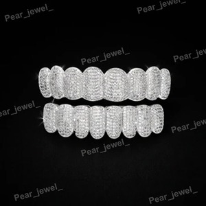 ขายดี! ชุดกริลล์ซ์เพชรโมอิสซาไนต์ VVS สุดหรู สไตล์ฮิปฮอป  ทำตามสั่ง  วัสดุเงินแท้ 925  สำหรับงานปาร์ตี้  มีจำหน่ายจำนวนมาก - Product Image 5