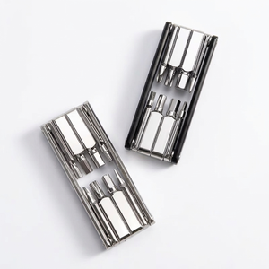 Kit d'outils de réparation de vélo portable 8-en-1 en acier S2, multi-outils pour VTT et vélo de route avec clé hexagonale et tournevis Torx T25 - Product Image 6