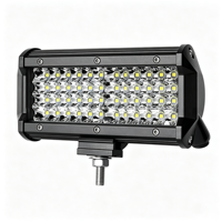 Barre lumineuse de travail LED à quatre rangées de 6,3 pouces, 144 W, étanche IP67, 12-48 V, 4800 lumens, lampe de conduite auxiliaire pour 4x4, voiture tout-terrain, camion