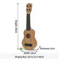 Children Professional Acoustic Musical Instruments Bulk Natural Wood Round-hole Wood-grain Ukulele for Kids and Beginner