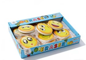 Bon prix, gommes à effacer mignonnes pour enfants, accessoires de papeterie scolaire, gommes à effacer avec un <span class=keywords><strong>visage</strong></span> souriant - Product Image 6
