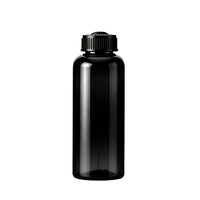 Bouteille diffuseur d'arômes noire transparente de 480 ml avec couvercle noir