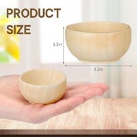 Petit bol en bois massif pour bricolage Mini bol rond en bois non fini