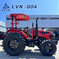 Tracteur agricole 80 CV à 4 roues motrices, homologué CE EPA Euro 5, pneus tout-terrain, levage hydraulique, pour pâturage