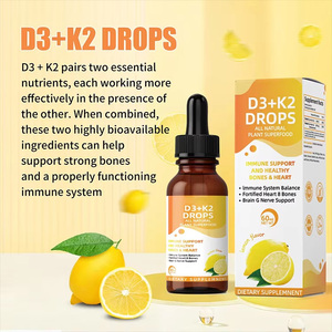 Gouttes de supplément de <span class=keywords><strong>vitamine</strong></span> D3 K2 en vrac OEM ODM Marque privée Stock disponible en entrepôt aux États-Unis Livraison <span class=keywords><strong>d</strong></span>'une seule pièce Convient aux <span class=keywords><strong>d</strong></span>étaillants - Product Image 2