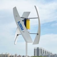 Générateur d'éoliennes 6Kw 96V 120V à axe vertical, haute efficacité, 2000W 2Kw 3Kw 5Kw 5000w, éolienne avec onduleur connecté au réseau