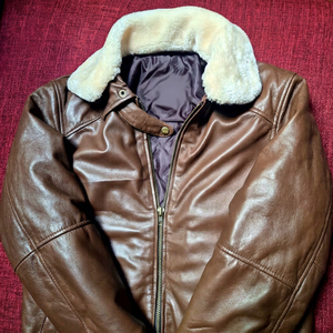 ChampKing Men's Black Leather <b>Jacket</b> With Faux <b>Fur</b> <b>Hood</b> Zipper Closure - Product Image 1