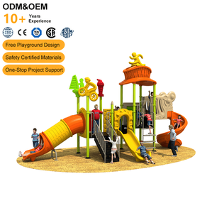 Equipo de juegos personalizado para exteriores para niños de 4 a 8 años, toboganes de plástico, conjunto de juegos pequeños tipo STEM. - Product Image 1