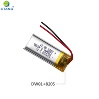 Cellules li-polymère personnalisées 501230 100mAh 110mAh 401230 130mAh Batterie Lipo 3.7V 120mAh Batteries au lithium-ion pour prothèse auditive
