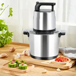 meat grinder automatic, 6l quick vegetable onion machine mini kitchen slicer hand held cutter electric food chopper/