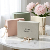 Boîte d'emballage de vêtements en carton de luxe - Laminage mat et vernis UV sélectif, boîte cadeau personnalisable avec estampage à chaud doré
