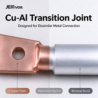 Borne de câblage bimétallique JEMA à haute conductivité Cuivre-Aluminium pour mise à la terre haute tension et protection contre la foudre