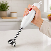 Mixeur plongeant électrique silencieux à bouton-poussoir, en plastique, pour écraser la glace, anti-fuite, sans BPA, pour usage domestique