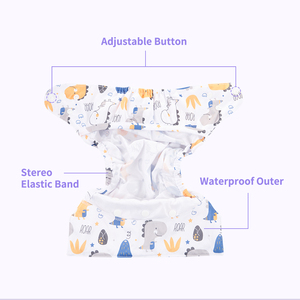 Elinfant copertura per pannolini per bambini impermeabile in poliestere copri pannolini per ragazze copri pannolini di stoffa per neonati - Product Image 4