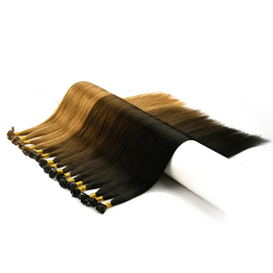 Jasmine Beauty Soft & Natural High Quality 100% Virgin Remy Hair Extensions flat tip keratin hair extensions Double Drawn Ends - Product Image 1